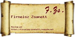 Firneisz Zsanett névjegykártya